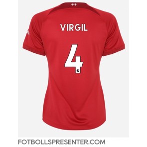 Liverpool Virgil van Dijk #4 Hemma Matchtröja Dam 2022-23 Kortärmad